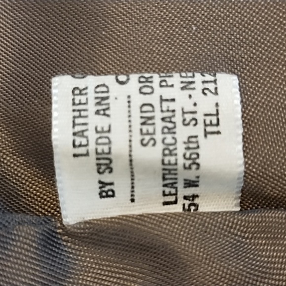 Leather Jacket Men's Size XL Winter Lined Good Vintage Condition Dark Brown - Picture 10 of 13